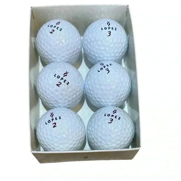 Nancy Lopez Golf Ladies Golf Balls (3) #2 and (3) #3 mixed set - Picture 2 of 2